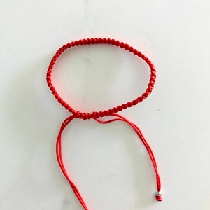 Armband met rood koord Boze oog rode koordarmband Lucky Charm armband Beschermengel armband Kabbalah rode armband afbeelding 4