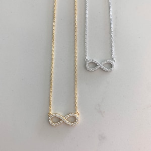Dainty Pave Infinity Necklace | Infinity Necklace | Gold Infinity Necklace | Necklaces for Women | Love Necklace | Pave Infinity