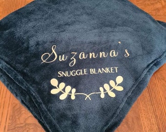 personalised fluffy blanket