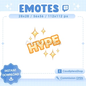 Emote Twitch / Discord - Hype - Streamer - Stream