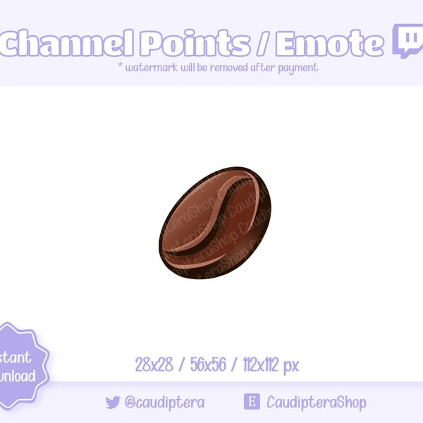 Channel Point / Emote Twitch Kaffeebohne – Kaffee