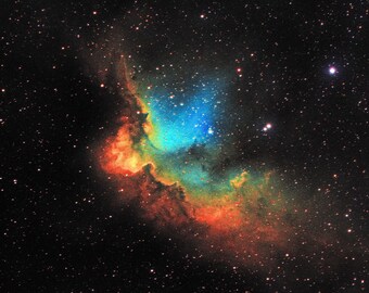 Space Print, Astrophotography Print, Original Wall Art The Wizard Nebula Print, gifts for her, space print, prints art,  photo original