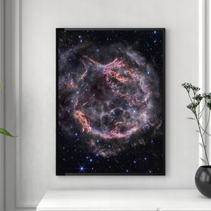 Cassiopeia Print, NIRCam, High Definition, James Webb Space Telescope Print, NASA Photo, Space Wall art, Home Decor