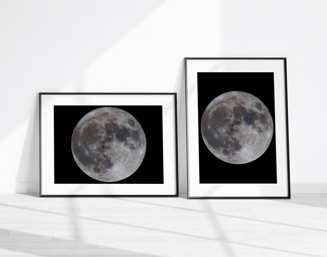 Super Blue Moon Wall Art, August 30th 2023, Photo Print, Space Art