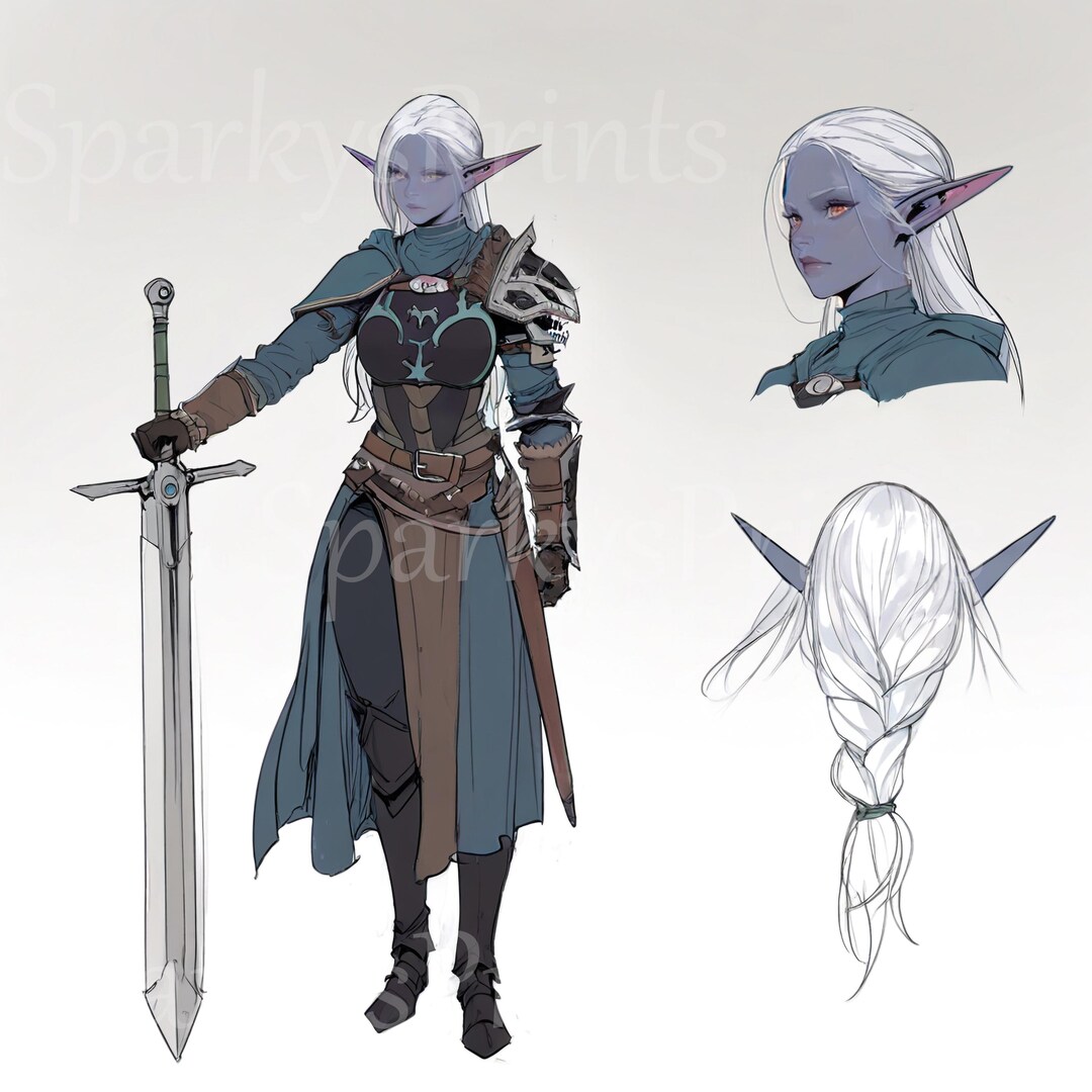 EXCLUSIVE X1, Adopt a Character: Dark Elf Adventurer, Female, Tabletop ...