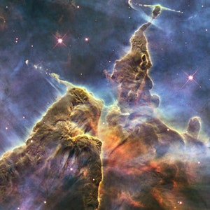 Carina Nebula- JPL - NASA - Mystic Mountain -  PIA15985 - Hubble - poster - Telescope - Print - universe - gifts for him - gifts for her