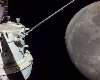 Artemis 1 Orion Spacecraft Moon Approach Photo Print - Moon Mission - NASA - space - poster - picture -  - home decor, Wall Art, Home decor