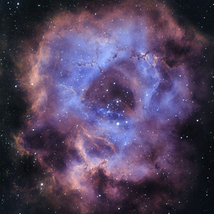Halloween Rosette Nebula/ The Skull Print, Gift Ideas, astrophotography, space, gifts for her, gifts for him, wall hang