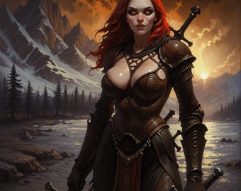 Personalized Dark Fantasy Character Art | RPG Portraits, Classic, Commission, OC Art, Digital Illustration for Gamers, Made To Order