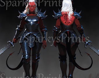 EXCLUSIVO x1, Adopta un personaje: Demoness Girl, Foto de perfil, OC, Personaje de juegos de mesa, Hoja de referencia, Adoptable, Descarga digital