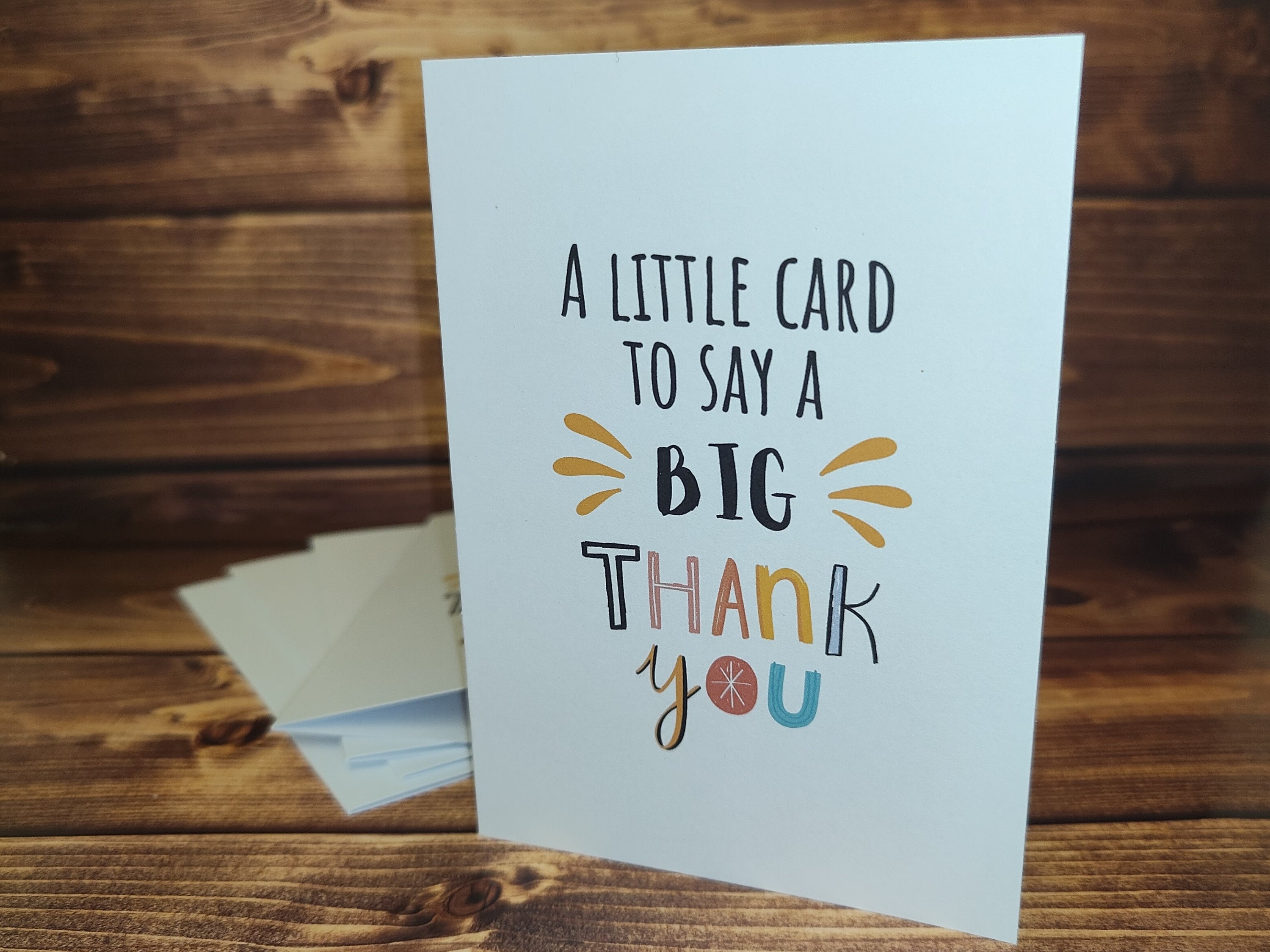 10 Thank You Cards. A6 Thank You Cards With Envelopes. Pack of 10