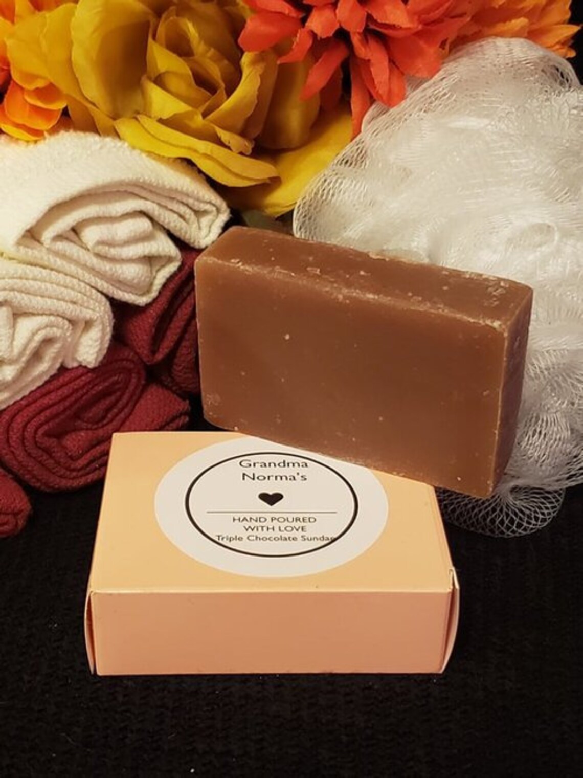 Triple Chocolate Sundae Bar Soap Etsy