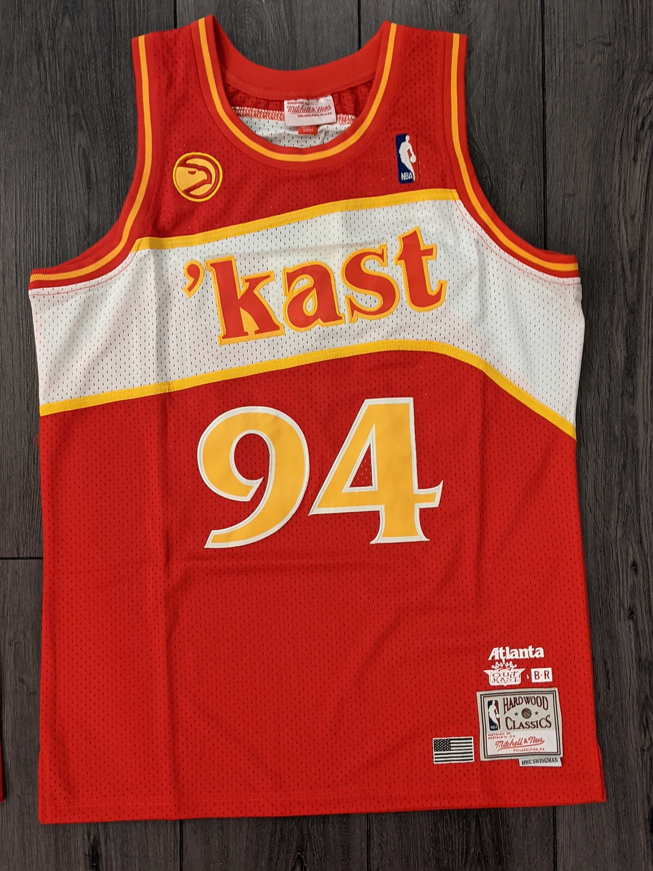 Outkast x BR x 1994 Ness 94 Remix Jersey Atlanta Hawks Red Etsy