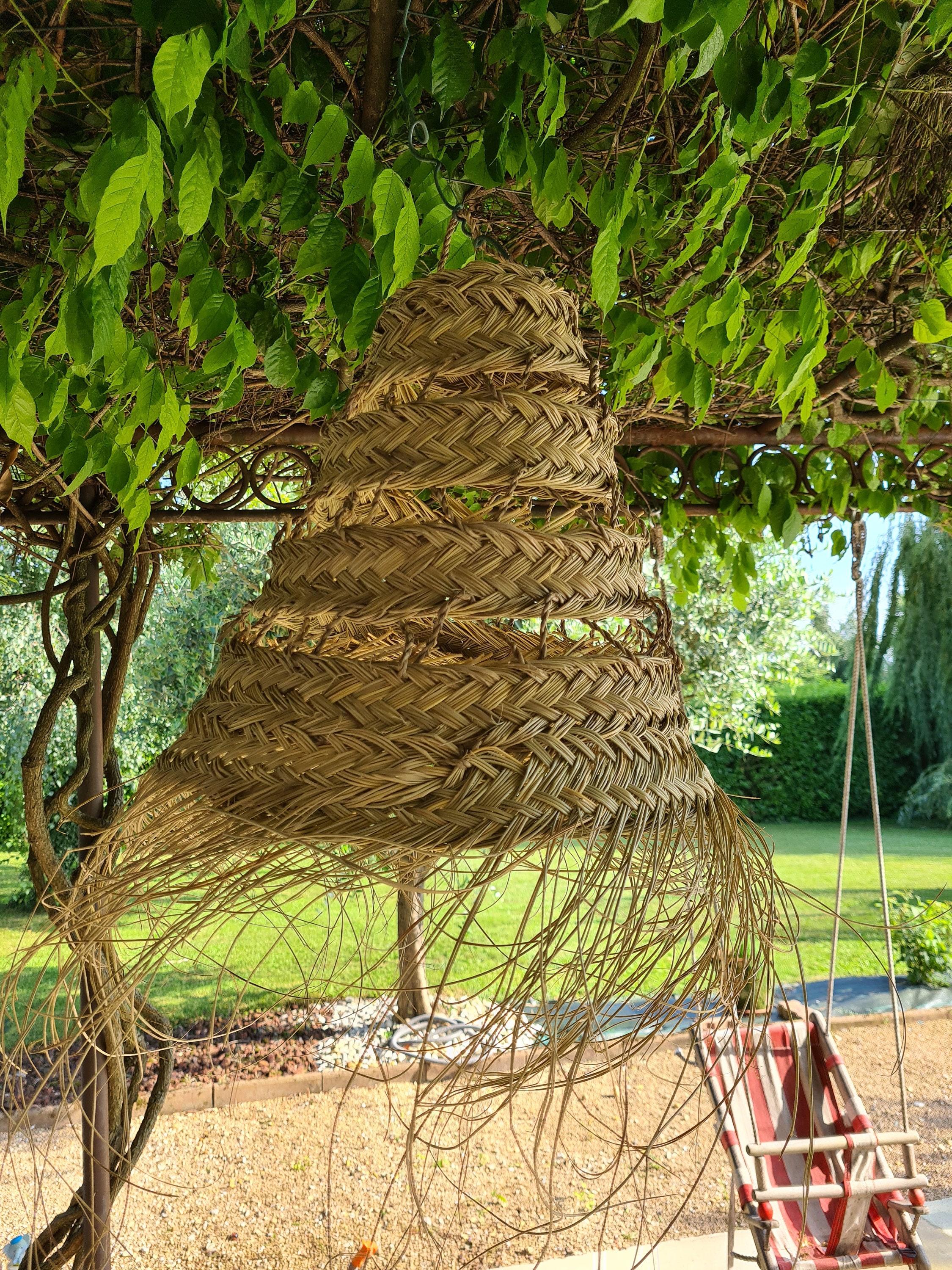 Suspension Ajourée Feuilles de Palmiers