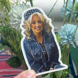 Dolly Parton Denim Sticker | Boss Babe Sticker | Denim | Dolly Parton Sticker