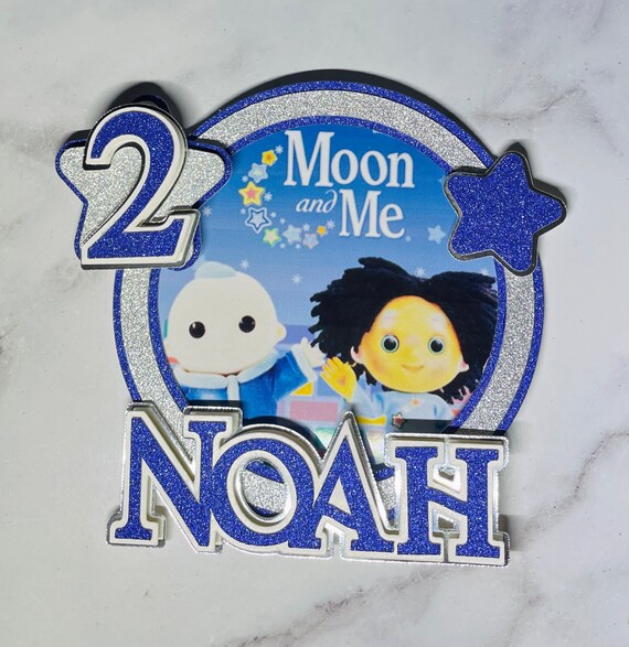 Personalised Moon and Me Cake Topper Etsy