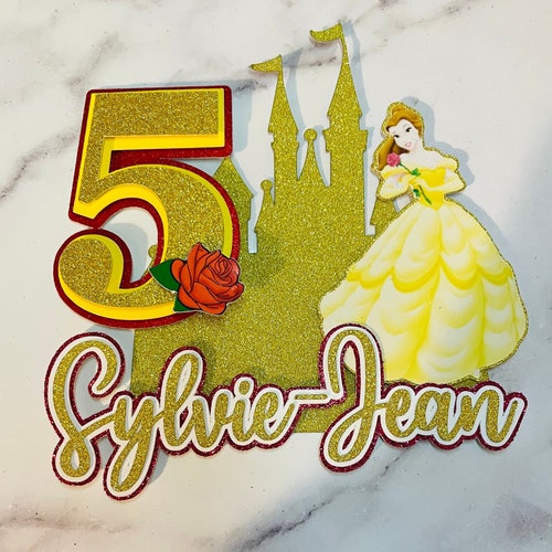 Princess Belle Cake Topper - Etsy