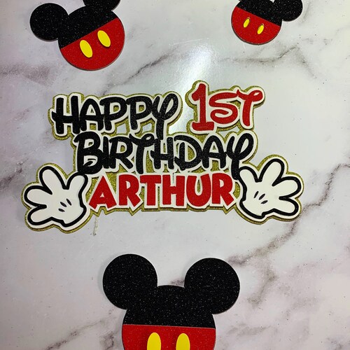 Mickey Mouse Cake Topper Printable