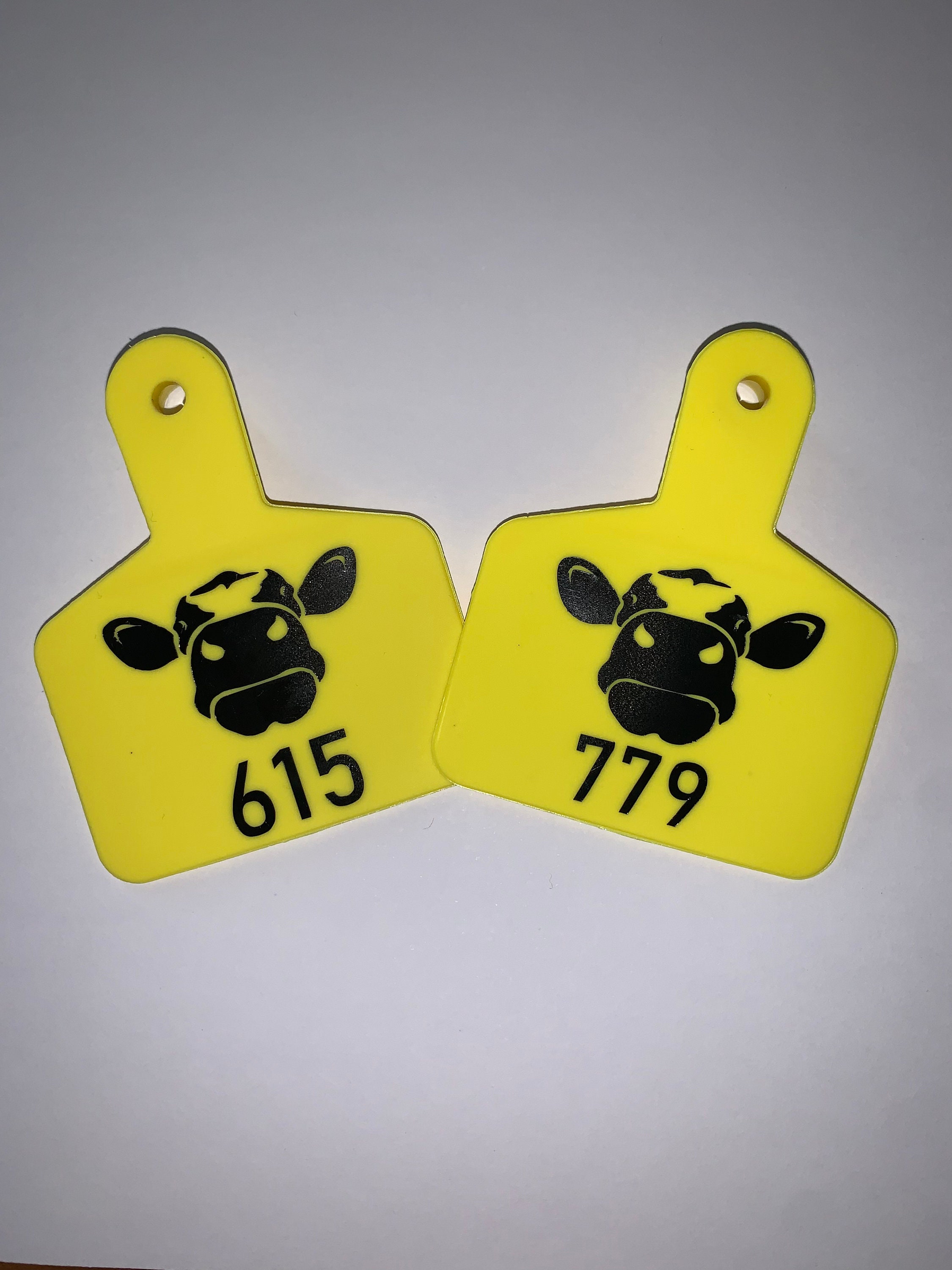 Personalised Cow Tags Etsy