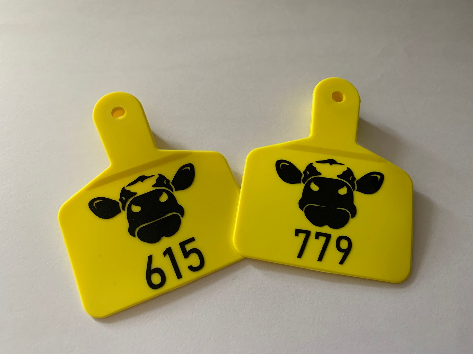 Personalised Cow Tags Etsy