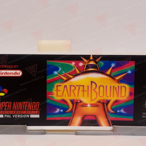 Earthbound - SNES PAL Reproduction Label