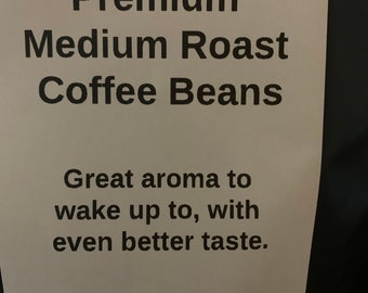 Premium Medium Roast Coffee Beans
