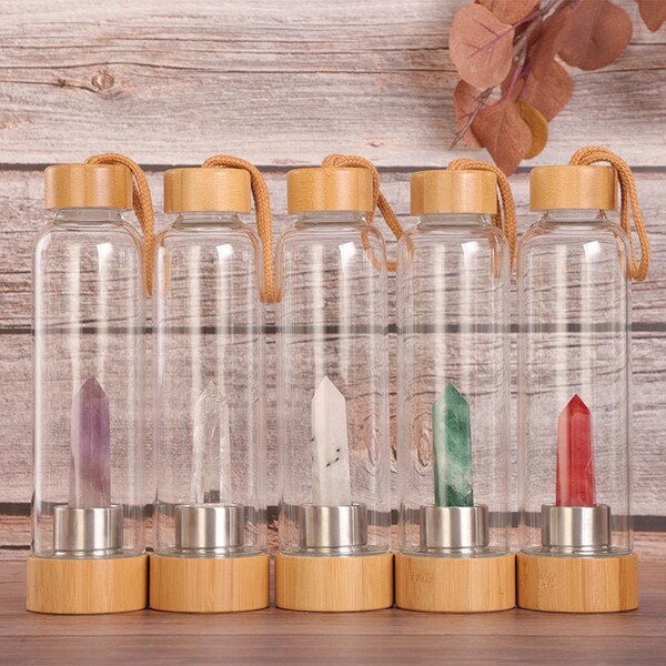 Crystal Water Bottle Etsy