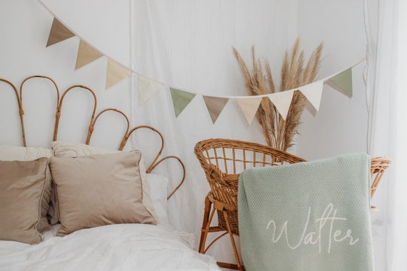 Nursery Bunting Woodland Bunting Sarari bunting Nature theme nursery decor green nursery decor neutral nursery decor garland Green Bunting