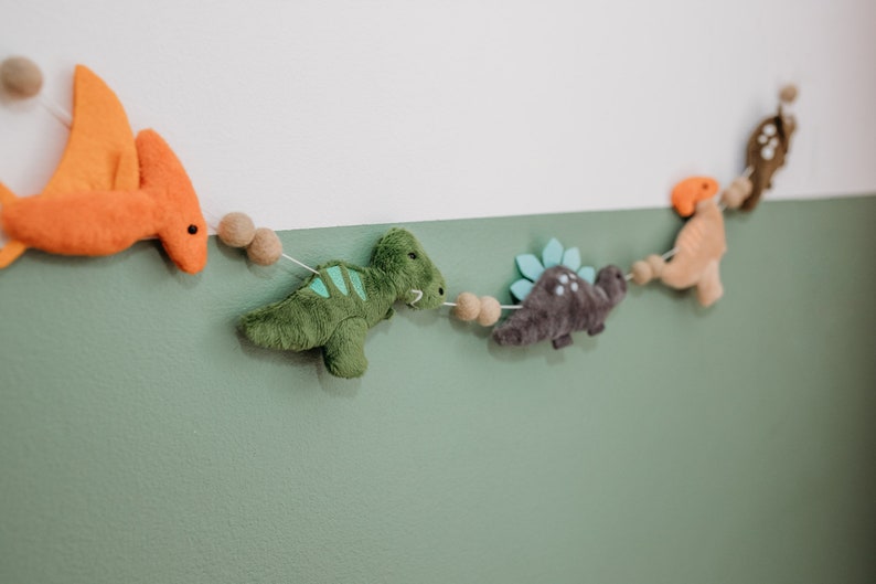 Dinosaur Garland Stocking Filler Dinosaur Theme Dinosaur Mad Gift Toddler Gift Idea Christmas Gift Christmas Gift Toddler Mad dinosaur image 7