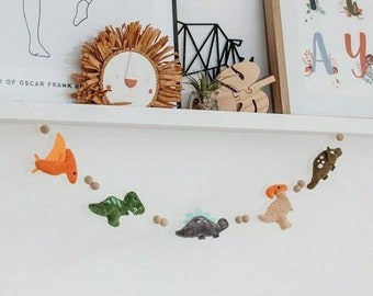 Dinosaur Garland | Dinosaur Bedroom Decor | Premium handmade dinosaur gift idea Dinosaur Wall Hanging Dinosaur Bunting Dino Mad