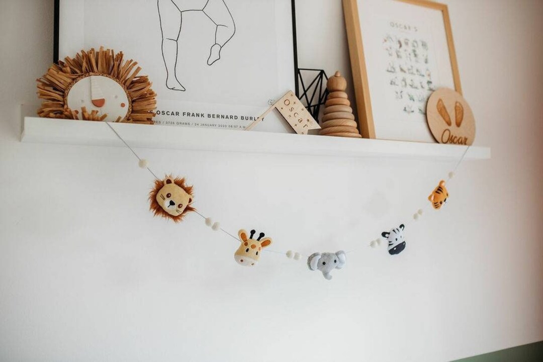 Safari Garland Safari Bunting Nursery Bunting Safari Nursery Etsy