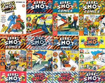 Collection de bandes dessinées d'aventure des années 50 : Big Shot Comics (téléchargement PDF)