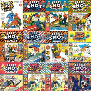 Vintage 1950s Adventure Comics Collection: Big Shot Comics (PDF Download)