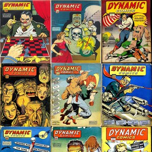 Vintage 1950s Superhero Comics: Dynamic Comics Collection (PDFs)