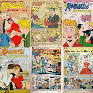 Vintage Romance Comics: 1950s &#39;My Romantic Adventures&#39; Collection (PDFs)