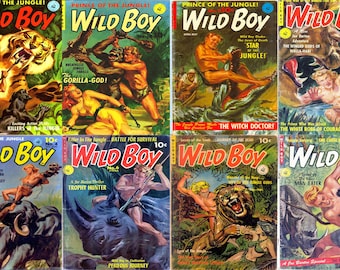 Vintage 1950s Wild Boy Comic Book Collection (PDF)