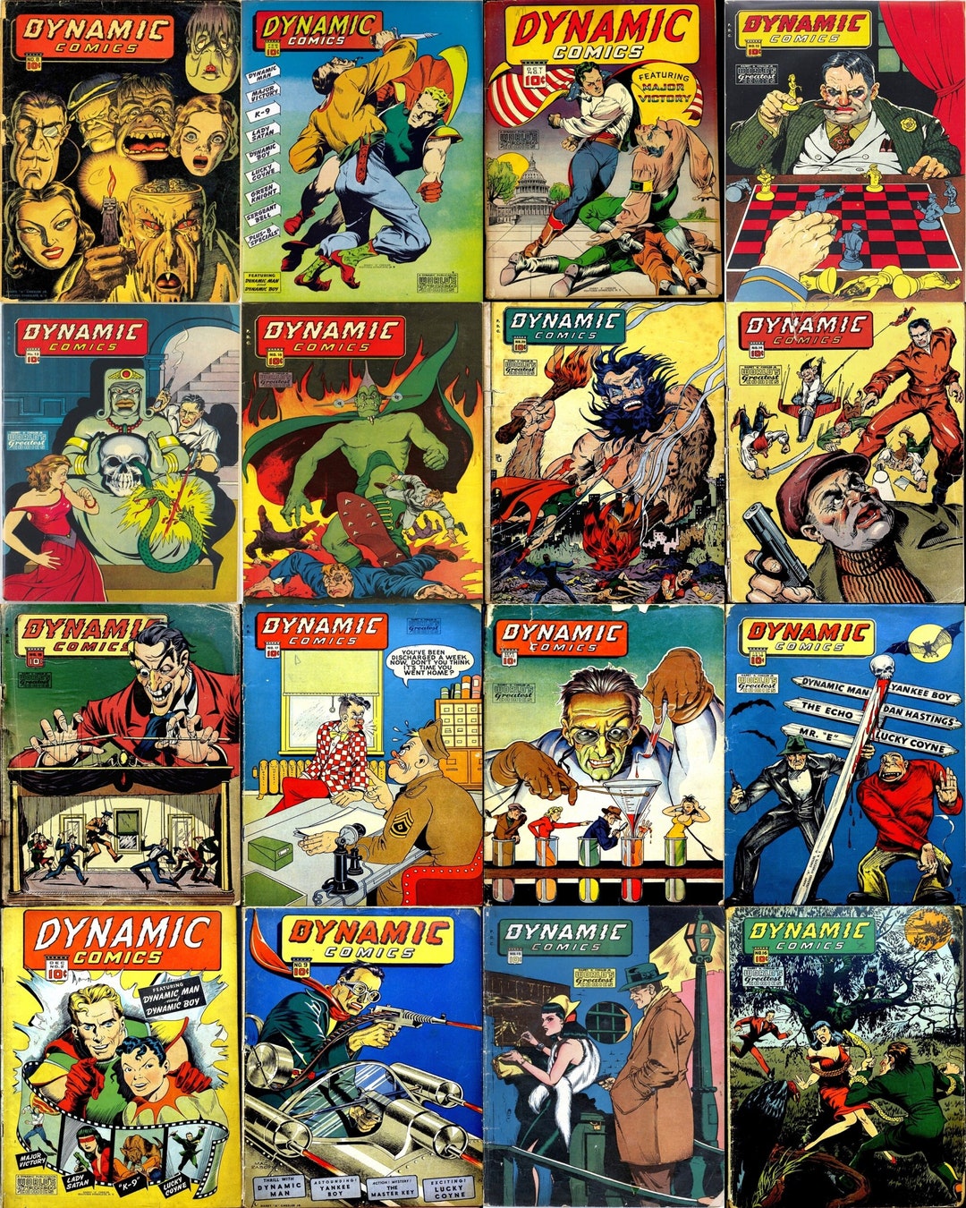 Vintage 'dynamic Comics' 1950s Collection (PDF Download) - Etsy