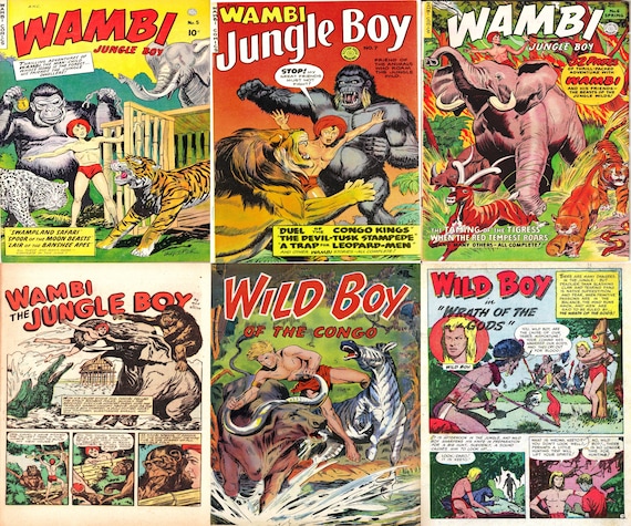 Jungle Comics Jungle Jo Wambi & Wild Boy of the Congo. 9 - Etsy Jungle Comics Jungle Jo Wambi & Wild Boy of the Congo. 9 - Etsy