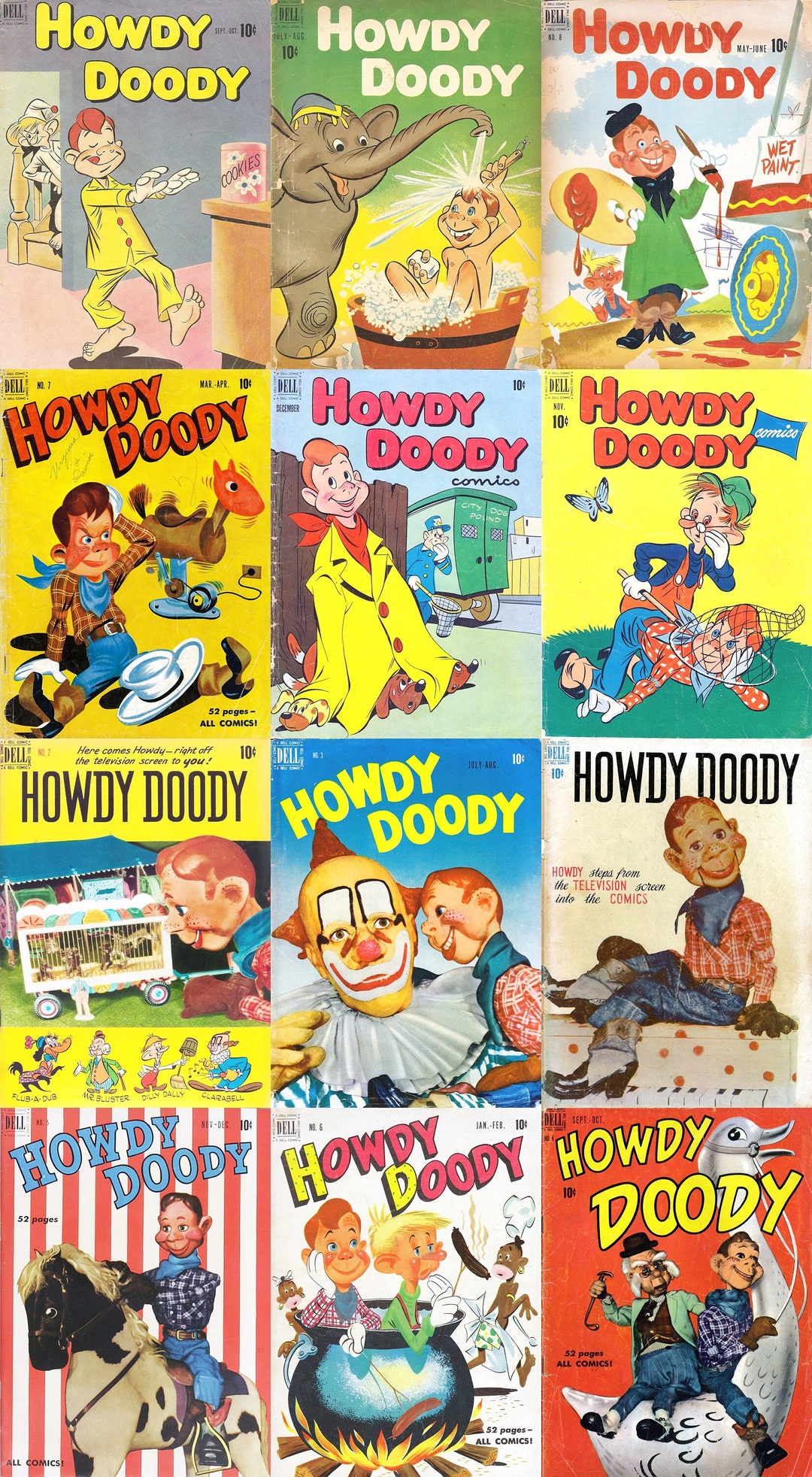 Vintage Howdy Doody Children's Comics Collection (12 Issues) (pdfs) - Etsy