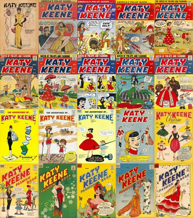 1950s leading ladies comics Katie Keene fashion books, All New stories, comics & Annuals. 59 Issues image 1