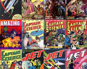 Collection de bandes dessinées de science-fiction vintage des années 50 - Aventures, Captain Science (PDF)
