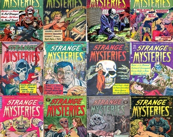 Vintage Horror Comics: Strange Mysteries - 12 Hefte (PDFs)