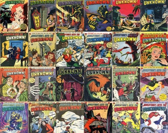 Bandes dessinées d'horreur vintage : Collection Aventures dans l'inconnu (PDF)