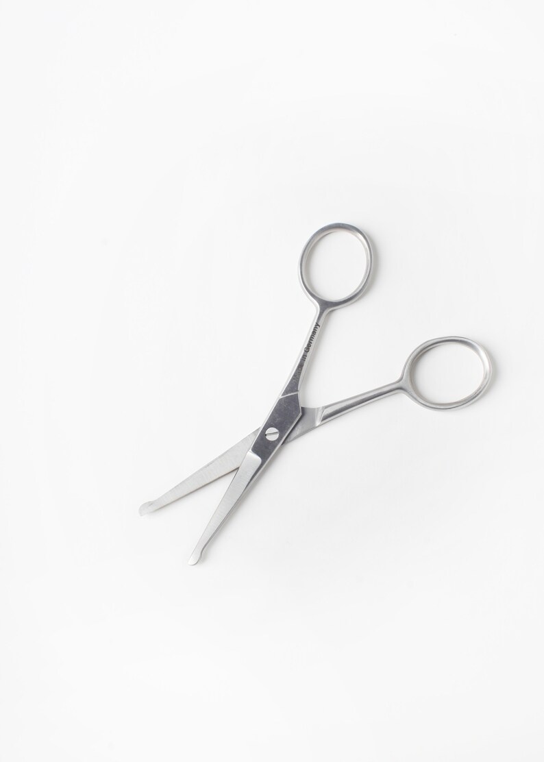 BEARD, NOSE, & MUSTACHE Scissors by Modern Vibe Rounded Tip Stainless