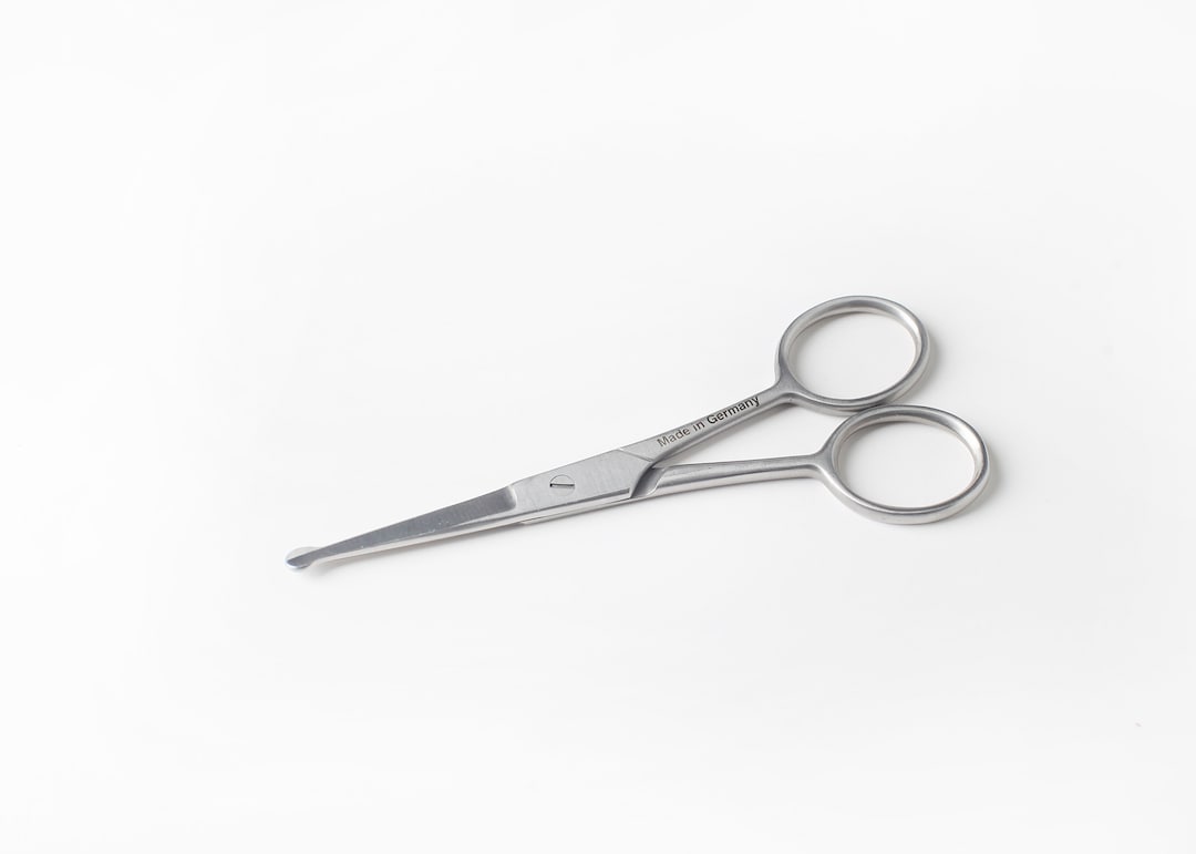 BEARD, NOSE, & MUSTACHE Scissors by Modern Vibe Rounded Tip Stainless