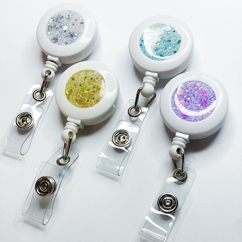 Nurse glitter reels, reels, nurse reel, glitter reels, retractable reels