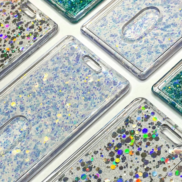 Glitterende verpleegkundigen-ID-houder | Horizontale/verticale badgehouder met oprolmechanisme