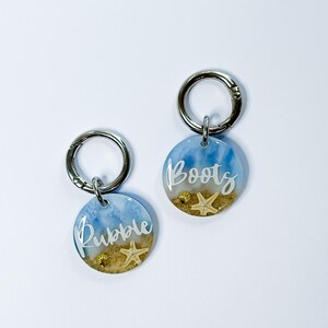 Custom Resin Dog Tag, Beach Dog Tag, Resin Dog Tag, Pet Tags image 7