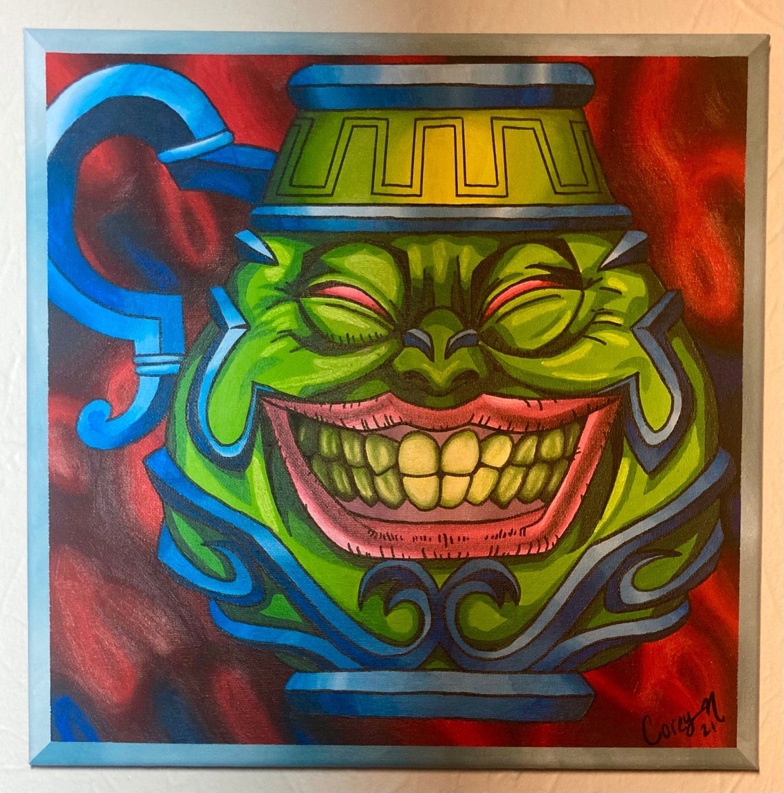 Topf der Gier Yu-Gi-Oh Acrylgemälde | Etsy