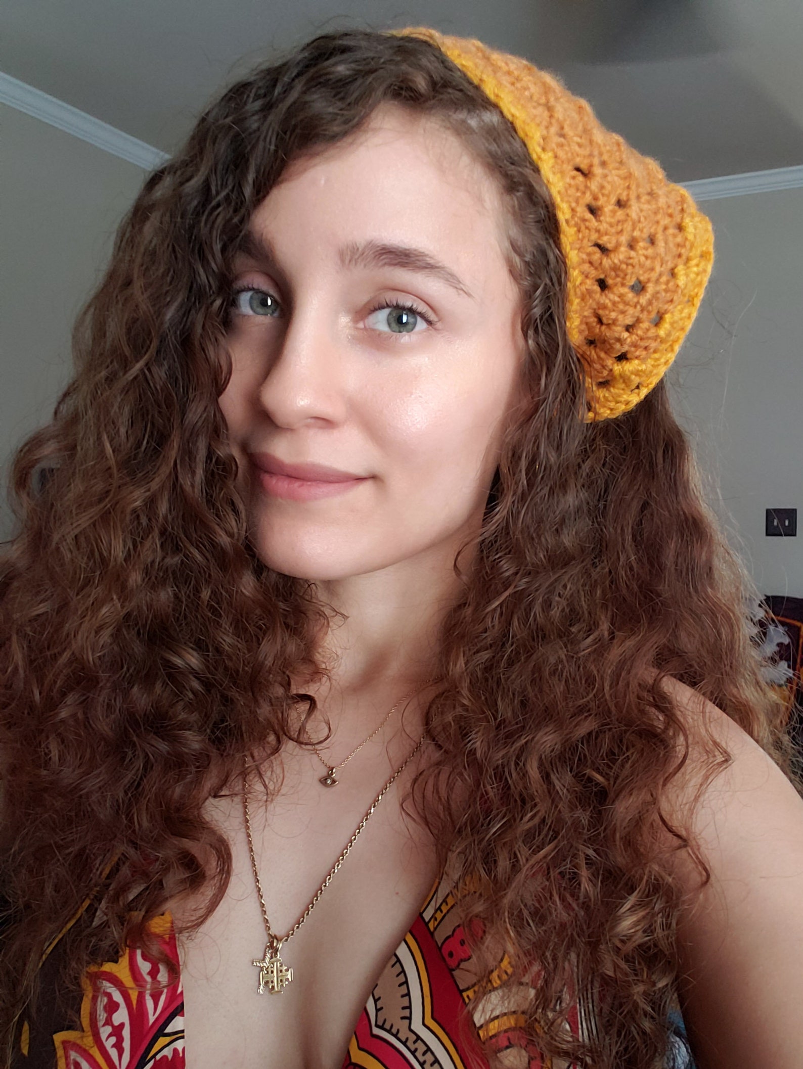 Cottagecore Bandana Crochet Bandana Crochet Hair Kerchief Etsy